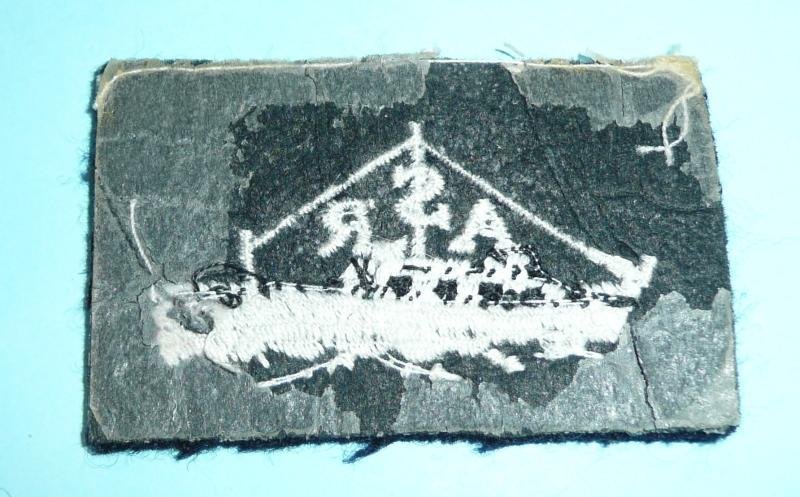 WW2 Royal Air Force (RAF) Air - Sea Rescue Service (ASR) Woven Cloth Arm Badge — image 2