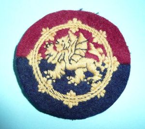 WW2 GHQ Home Forces Woven Cloth Formation Sign Designation Patch …