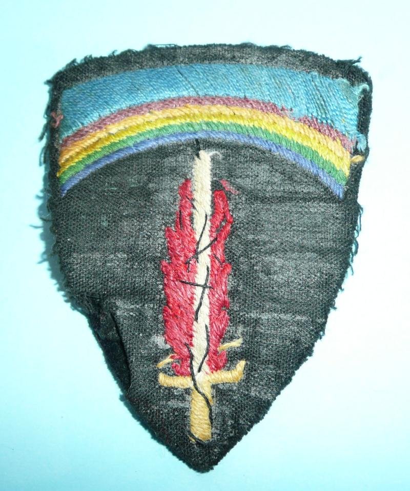 WW2 SHAEF Embroidered Cloth Formation Sign Flash Designation Shoulder Patch — image 2