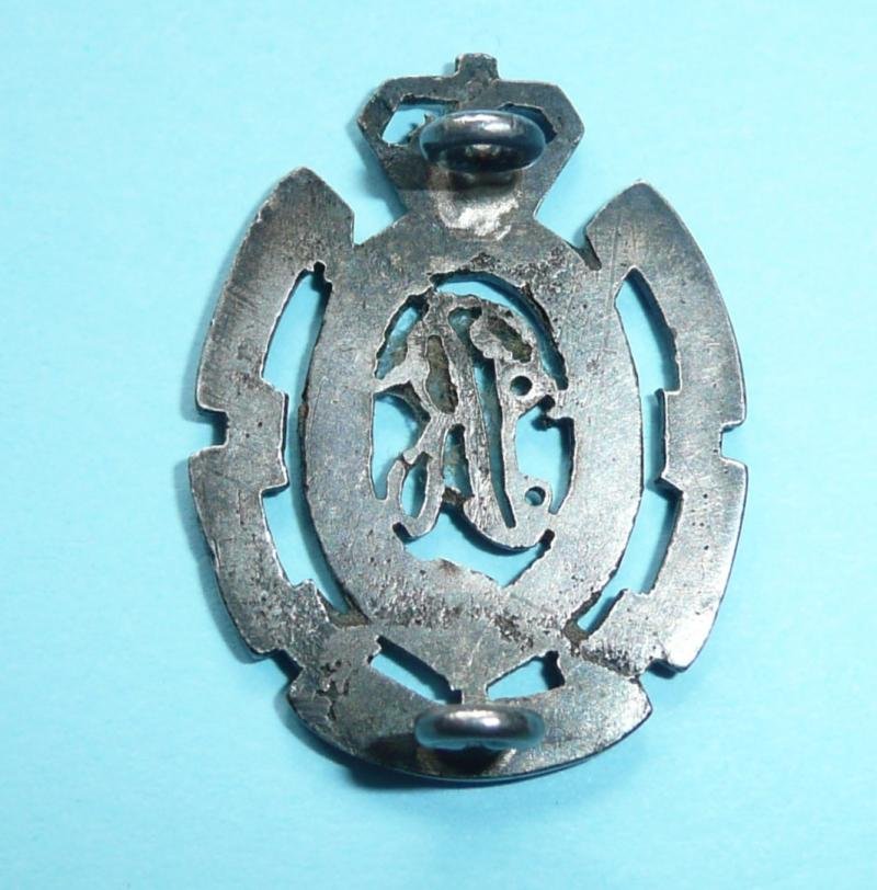 Indian Army - Queen Victoria's Own Corps of Guides (Frontier Force) (Lumsden's Cavalry) Unmarked Silver Officer's Field Service Cap Badge — image 3