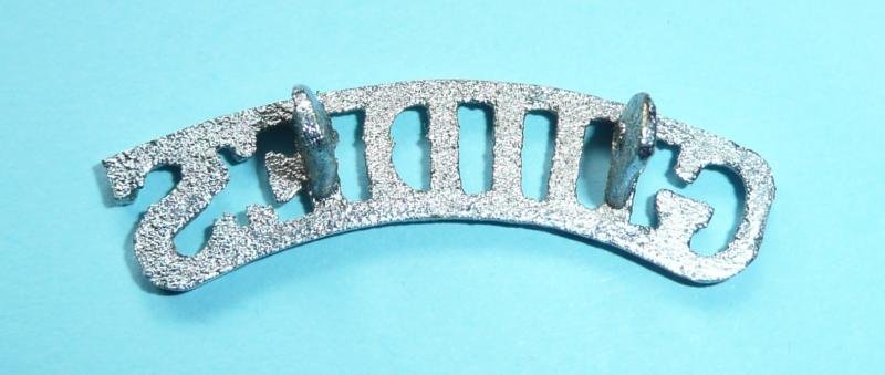 Indian Army - Guides (Frontier Force) Cast Chrome White Metal Shoulder Title — image 2