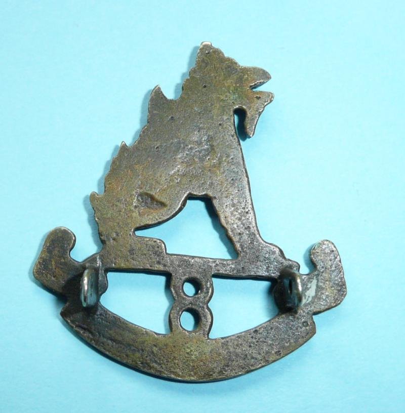 Indian Army and later Pakistan Army - 8th Punjab Regiment Brass Cap Badge — image 2