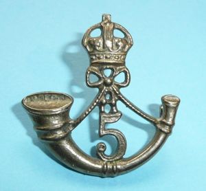 Indian Army - 5th Mahratta Light Infantry Small Cast Gilt …