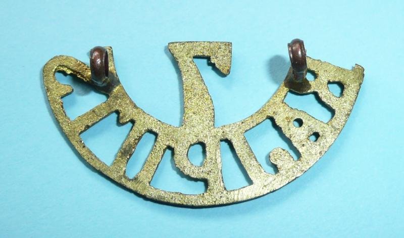 Indian Army - 7th Rajputs Regiment Cast Brass Shoulder Title — image 2