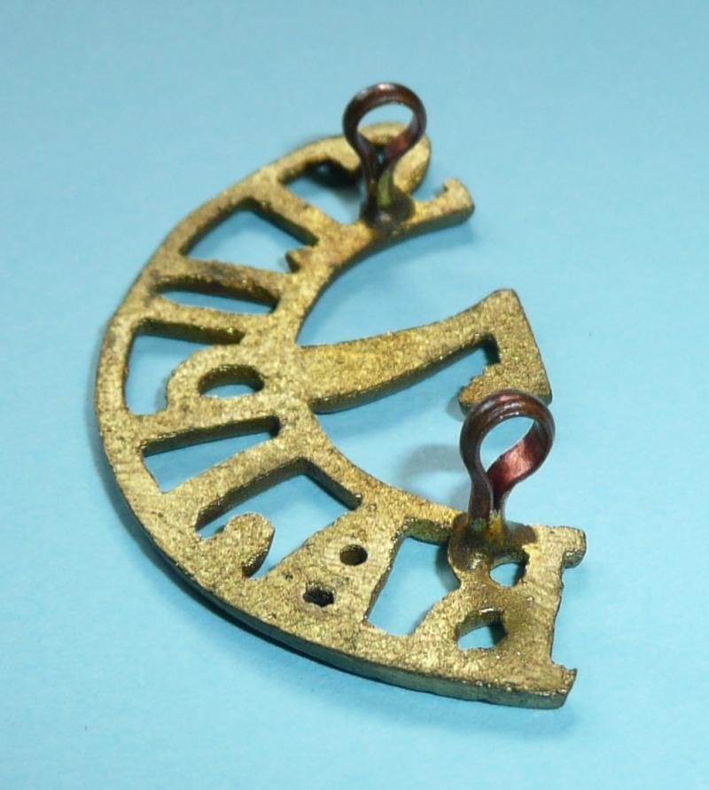 Indian Army - 7th Rajputs Regiment Cast Brass Shoulder Title — image 3