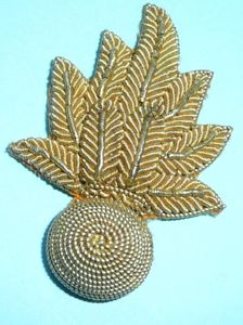 Grenadier Guards Officer's Gold Bullion Badge for Forage Cap / …