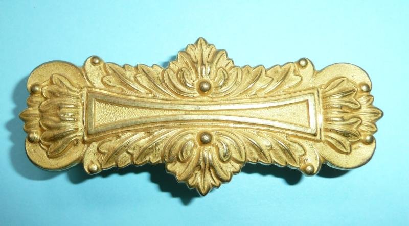 Royal Artillery Officer's No 1 Dress Pouch Belt Ornaments - Fire Gilt, George V Cypher — image 4