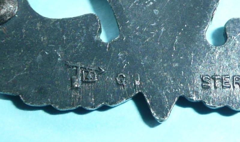 USA American United States Army Airborne Senior Parachutist Paratrooper Sterling Silver Breast Wings Badge — image 3