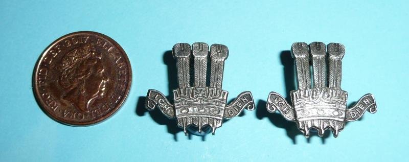 2GR 2nd King Edward VII's Own Gurkha Rifles (The Simoor Rifles) Officer's Silver Matched Pair of Mess Dress Collar Badges — image 2
