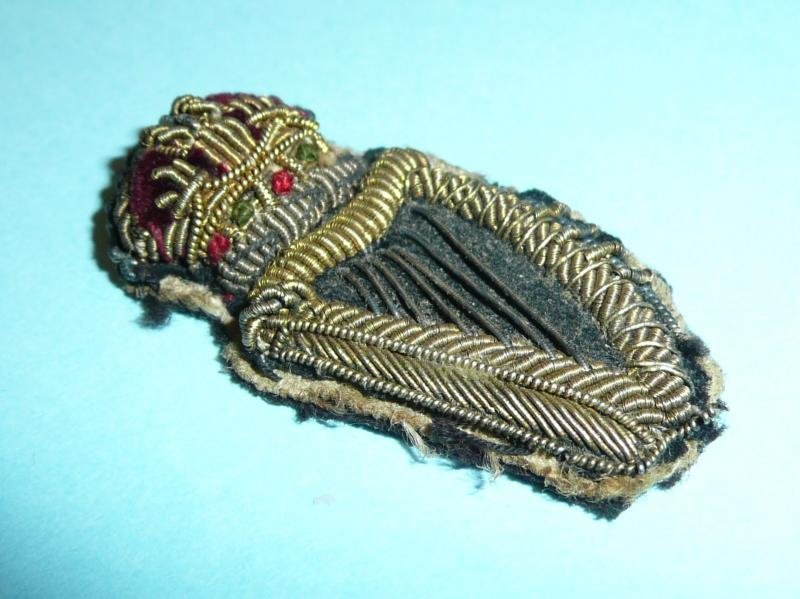 Irish Harp Bullion Collar Badge - King's Crown — image 2