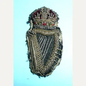 Irish Harp Bullion Collar Badge - King's Crown