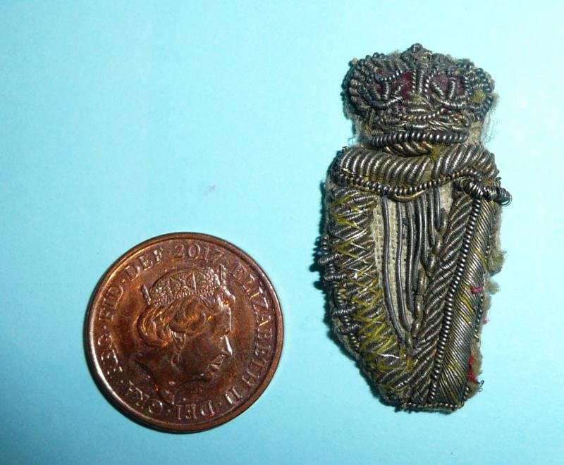 Irish Harp Bullion Collar Badge - QVC Victorian Crown — image 2