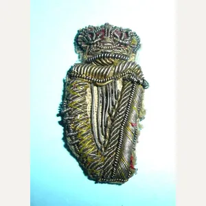 Irish Harp Bullion Collar Badge - QVC Victorian Crown