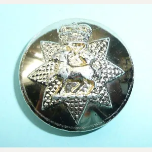 The Queen's Regiment AA Anodised Large Pattern Button