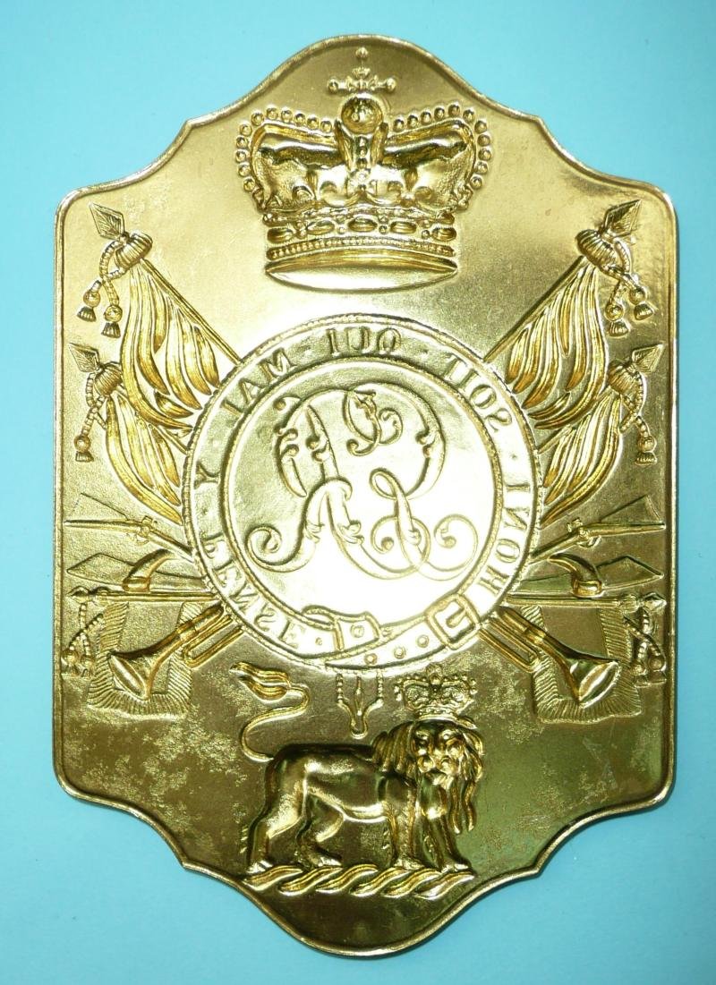 COPY - British Napoleonic War General Service Pattern Stove Pipe Shako Plate — image 2