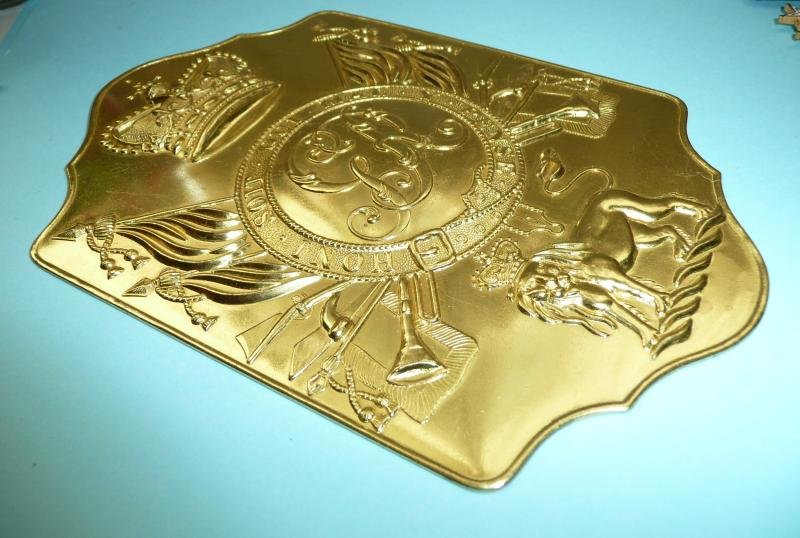 COPY - British Napoleonic War General Service Pattern Stove Pipe Shako Plate — image 4