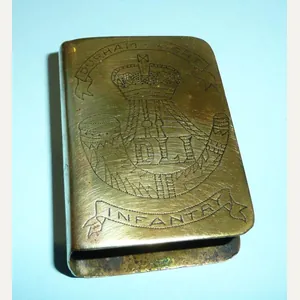 WW1 John V. Garbutt 19th Durhams DLI sheet brass match …