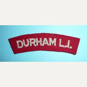 WW2 Durham Light Infantry ( DLI ) Embroidered White on …
