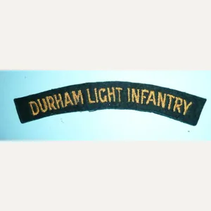 1st Battalion Durham Light Infantry (DLI) Embroidered Yellow / Gold …