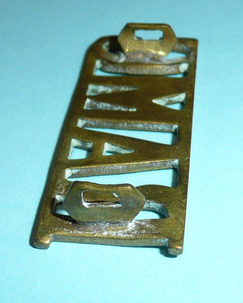 WW1 RAMC Royal Army Medical Corps Brass Shoulder Title — image 4