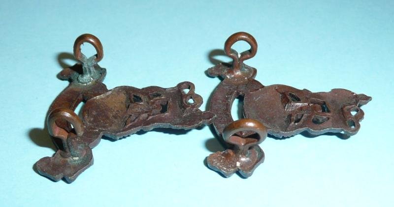 Royal Army Pay Corps (RAPC) Matched Facing Pair of Officer's OSD Collar Badges, King's Crown — image 4