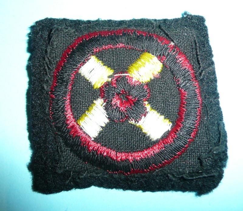 WW2 Western Command Embroidered Felt Cloth Formation Shoulder Sign Flash Patch Designation Badge — image 2