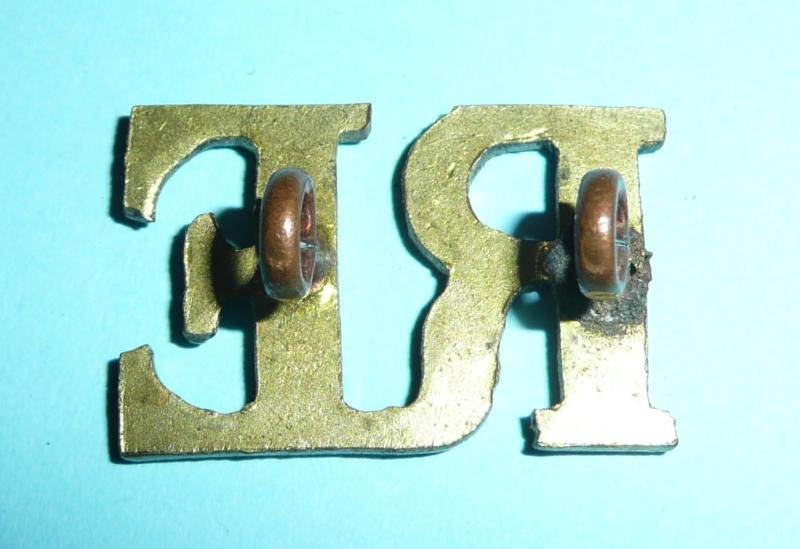 Royal Engineer (RE) Brass Metal Shoulder Title — image 2