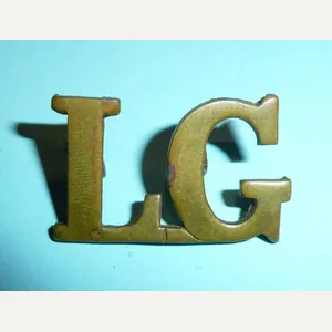 LG Life Guards Household Cavalry Brass Shoulder Title
