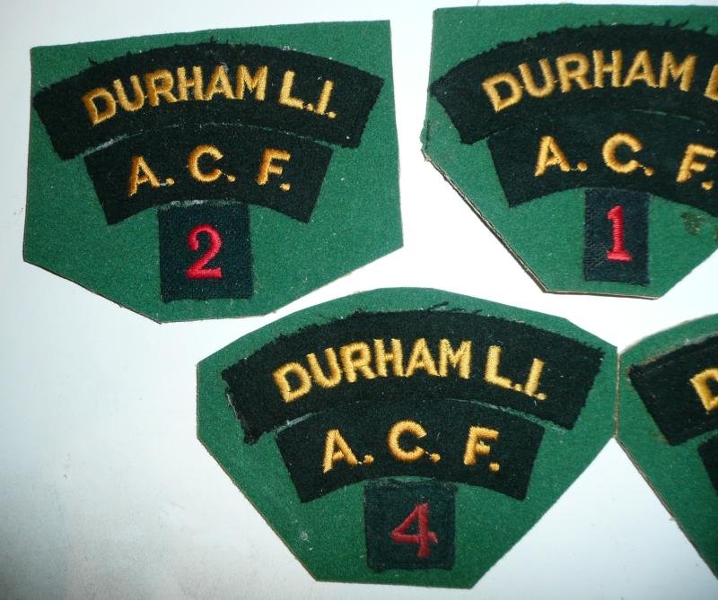 County Durham (affiliated to the Durham LI) Army Cadet Force (ACF) Woven Cloth Arm Insignia Shoulder Titles — image 2
