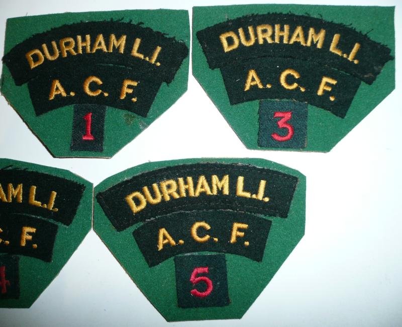 County Durham (affiliated to the Durham LI) Army Cadet Force (ACF) Woven Cloth Arm Insignia Shoulder Titles — image 3