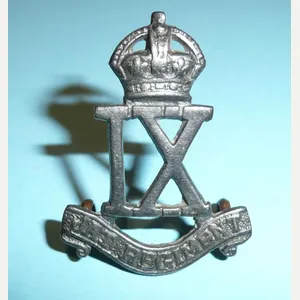 British Indian Army - 9th JAT Regiment Officer's Silver Plated …