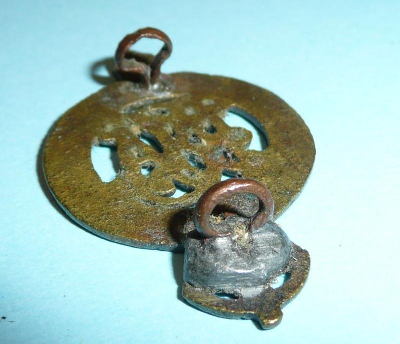 British Indian Army - 2nd Queen Victoria's Own (Madras) Miners & Sappers Cast Cap Badge — image 3