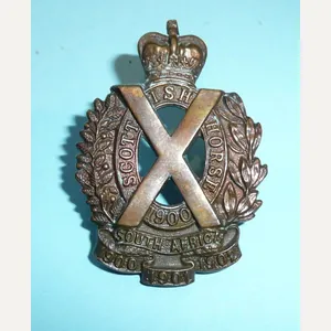 Scottish Horse (Yeomanry) Other Ranks Brass Cap Badge