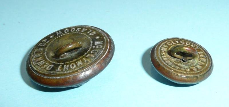 Scottish Horse Yeomanry Other Ranks Buttons - Scarce Maker — image 3