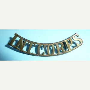Int Corps - Intelligence Corps Brass Shoulder Title