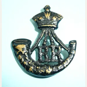 Indian Army - 6th Rajputana Rifles (RR) Blackened Cast Brass …