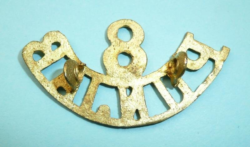 Indian Army - 8th Punjab Regiment Cast Brass Shoulder Title — image 2