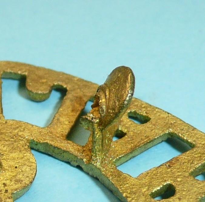 Indian Army - 8th Punjab Regiment Cast Brass Shoulder Title — image 4