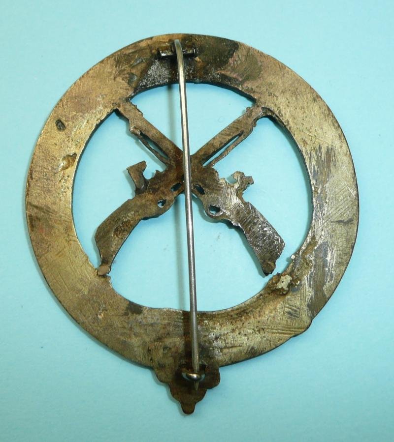 British Indian Army - Mid Victorian Bengal Native Infantry Large Cast Brass Badge - Pagri Fitting, pre 1885 — image 3