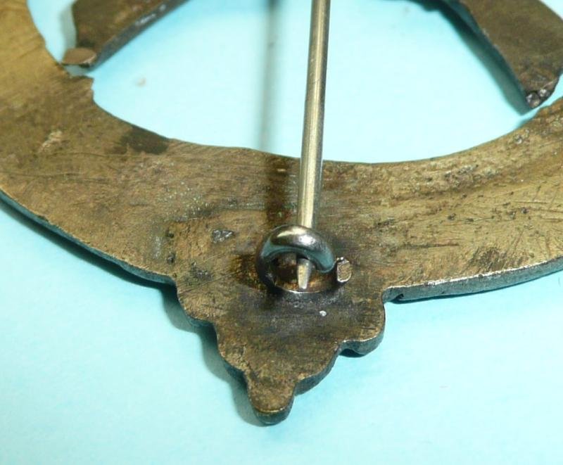 British Indian Army - Mid Victorian Bengal Native Infantry Large Cast Brass Badge - Pagri Fitting, pre 1885 — image 5