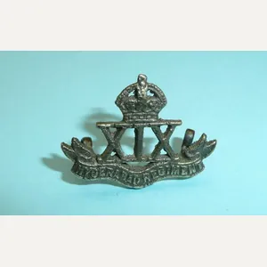 British Indian Army - 19th Hyderabad Regiment Cast Silver Plated …