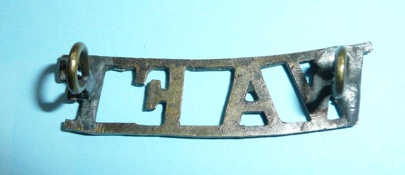 West African Field Force (WAFF) Brass Shoulder Title (replacement loops) — image 2