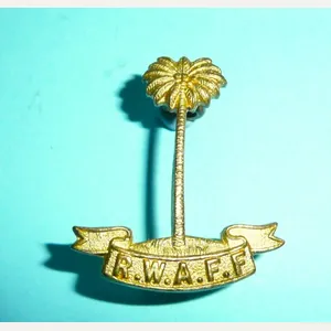 Royal West African Frontier Force (RWAFF) Officer's Gilt Collar Badge