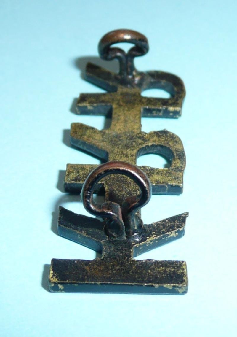 KRR (King's Royal Rifle Corps (KRRC)) Blackened Brass Shoulder Title — image 4