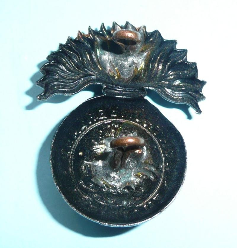 1st Volunteer Battalion (VB) Northumberland Fusiliers (NF) Other Ranks Blackened Brass Cap Badge — image 3
