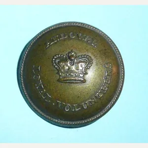 Georgian / Napoleonic Andover Loyal Volunteers (Hampshire) Gilt Tunic Button