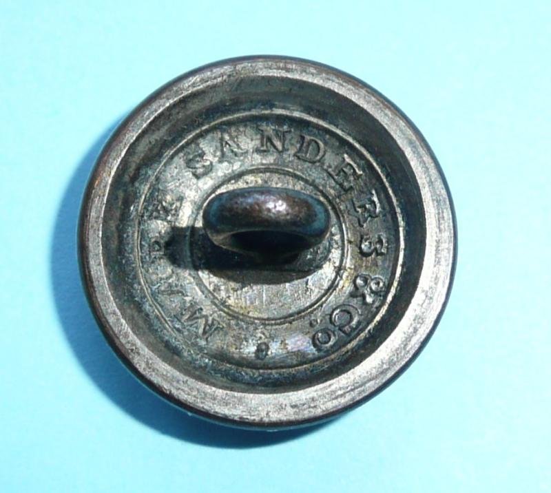 Georgian / Napoleonic Wiltshire Yeomanry Cavalry Officer's Silver Plated Open Backed Tunic Coatee Button — image 2