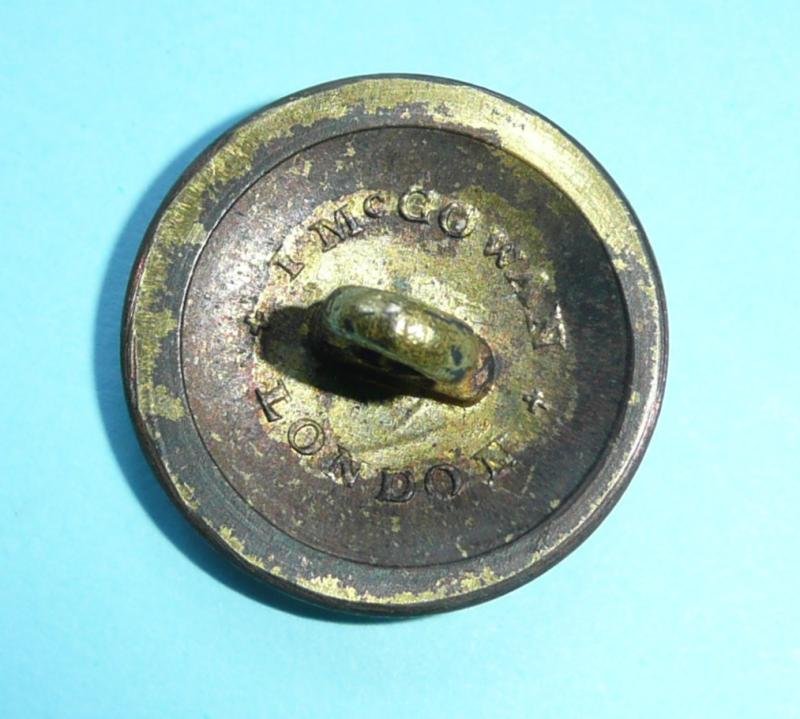 Georgian / Post Napoleonic Royal East India Company (EIC) Volunteers Officer's Gilt Open-backed Tunic Coatee Button — image 3