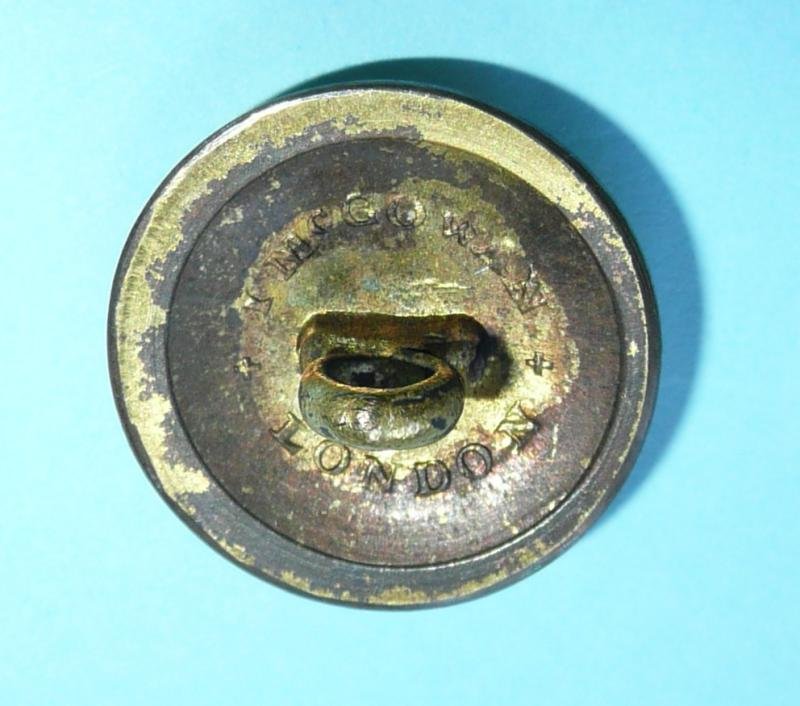 Georgian / Post Napoleonic Royal East India Company (EIC) Volunteers Officer's Gilt Open-backed Tunic Coatee Button — image 5