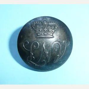 Georgian / Napoleonic Loyal Nottingham Volunteers (LNV) Officer's Silver Plated …